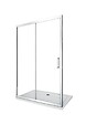 LANERI - Porte De Douche De 6 Mm Pour Installation En Niche H.190 Avec Overture Coulissante – 115-120 Cm - vignette