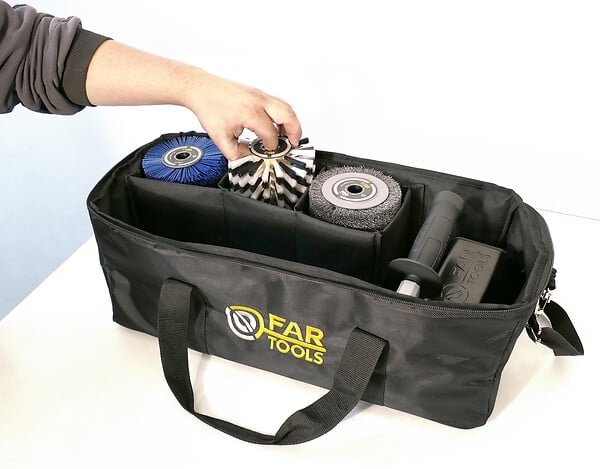 FAR TOOLS - MyREXBAG - Sac de transport Rénovateur + 6 brosses + accessoires - large