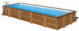SUNBAY - Piscine bois rectangulaire MINT 10,10m x 4,18m x H.1,46 m LDD - vignette