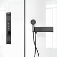 AURLANE - Cabine de douche 115x90x210 cm avec receveur + bonde 90mm + Grille linéaire - FACTORY 2 - vignette