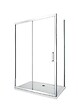 LANERI - Douche De 6 Mm Avec Un Paroi Fixe Laterale Et Une Porte Coulissante (receveur Non Inclu)  – 77,5-80 Fixe X 105-110 Coulissante - vignette