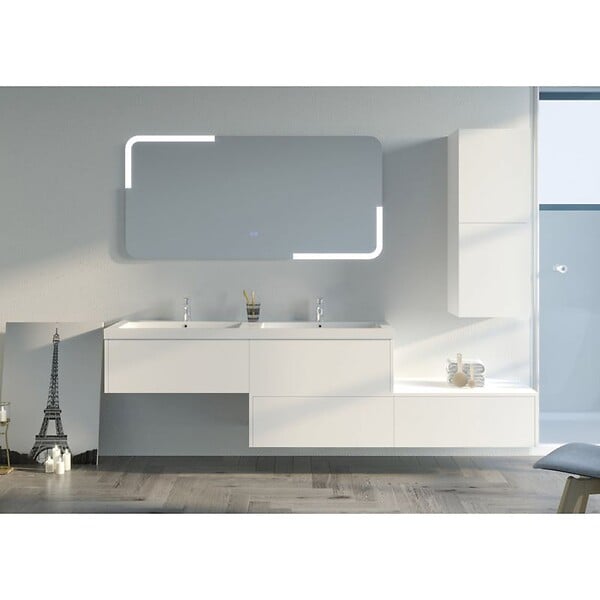 DISTRIBAIN - Meuble de salle de bain BELLISSIMO Blanc - large