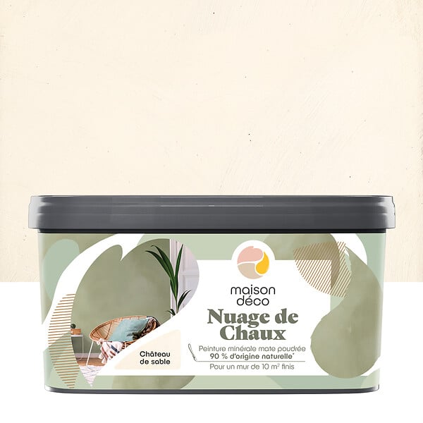 MAISON DECO - MAISON DECO - Nuage de chaux 2L chateau de sable - large