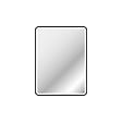 AURLANE - Miroir salle de bain avec eclairage LED et contour noir - 60x80cm - GO BLACK LED - vignette