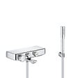 GROHE - Grohe Set bain/douche Mitigeur Grohtherm SmartControl + Douchette Euphoria 1 jet avec support mural, Chrome (34718000-EUPHORIA) - vignette