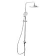 SWISS AQUA TECHNOLOGIES - Swiss Aqua Technologies Set de douche, douchette 3 jets, barre avec curseur, tête de douche XXL 254 mm intégrée, Chrome SATPIPET - vignette