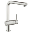 GROHE - Grohe Minta Mitigeur évier avec douchette SuperSteel (32168DC0) - vignette
