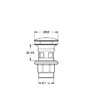 GROHE - Eurosmart Cosmopolitan Set Mitigeur Lavabo Taille M + Bonde clic clac Grohe pour lavabo avec trop-plein (23327000-CLICCLAC) - vignette