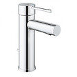 GROHE - Grohe Essence Mitigeur monocommande taille S avec tirette et vidage, cartouche en céramique, Chrome (24175001) - vignette