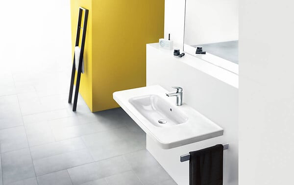 HANSGROHE - Logis Pack de 2 Mitigeurs de lavabo 100, avec tirette et vidage synthétique, Chrome (71100000-DUO) - large