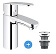 GROHE - Eurostyle Cosmopolitan Set Mitigeur lavabo Taille S + Bonde clic clac Grohe pour lavabo avec trop-plein (3246820E-CLICCLAC) - vignette