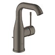 GROHE - Grohe Essence Mitigeur monocommande taille M avec tirette et vidage, cartouche en céramique, Hard graphite brossé (G-24173AL1) - vignette