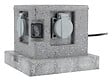 ZENITECH - Borne jardin IP44 4 x 16A + 2 interrupteurs câble H07RN-F 3G1,5mm² 4,5m - Zenitech - vignette