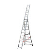 HAILO - Echelle transformable pro 3 plans 3x10 échelons 6m/6,8m en aluminium Hailo Pro - vignette