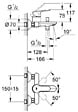 GROHE - BauLoop Mitigeur bain/douche fixation murale, Chrome (G-23341000) - vignette