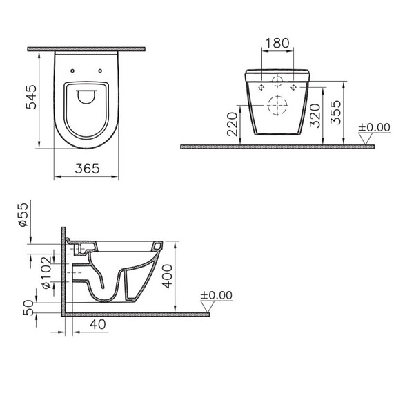 GEBERIT - Pack Bâti-support Autoportant Duofix + WC suspendu S50 + Abattant softclose + Fixations murales + Plaque blanche (S50GebX) - large