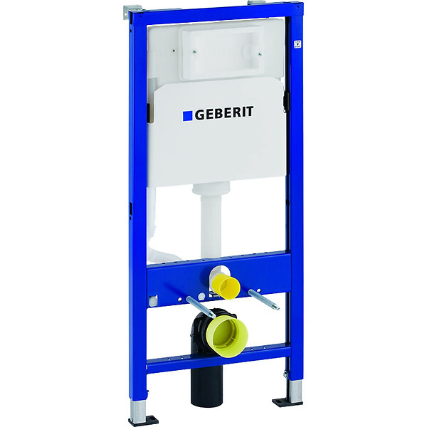 GEBERIT - Geberit Pack bâti support DuofixBasic + WC suspendu sans bride + plaque Geberit DELTA50 chrome mat (PorcherGeb2) - large