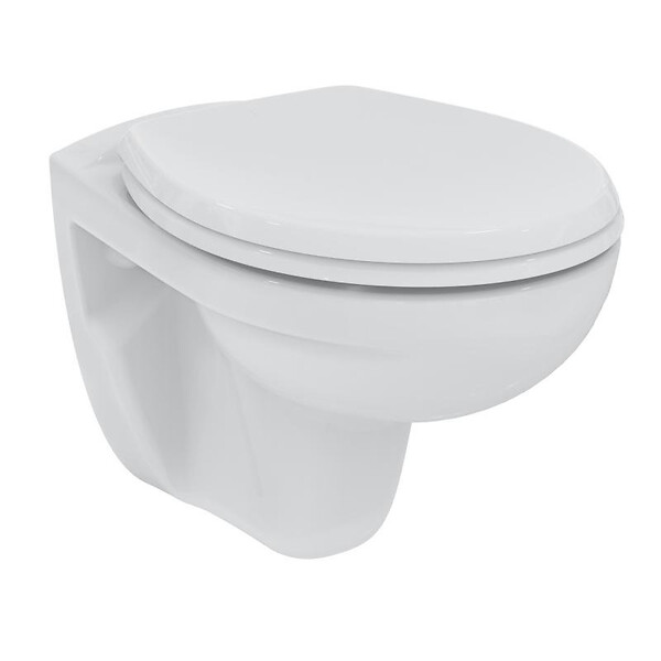 GEBERIT - Geberit Pack bâti support DuofixBasic + WC suspendu sans bride + plaque Geberit DELTA50 chrome mat (PorcherGeb2) - large