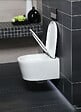VILLEROY ET BOCH - Pack WC Bâti-support + WC Swiss Aqua Technologies sans bride et fixations invisibles + Plaque blanche (ViConnectSATrimless-2) - vignette