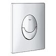 GROHE - Pack WC Bâti-autoportant Rapid SL + WC suspendu Vitra Normus + Abattant softclose + Plaque chrome (ProjectNormus-2) - vignette
