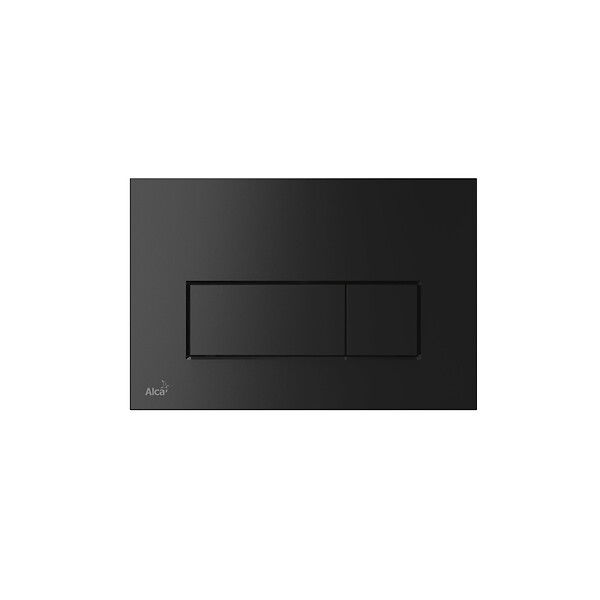 SWISS AQUA TECHNOLOGIES - Pack WC Bâti autoportant + WC SAT Infinitio sans bride noir mat + Abattant softclose + Plaque noire mat - large