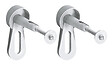 GROHE - Pack WC Bâti-support + WC Swiss Aqua Technologies Infinitio sans bride, fixation invisible + Plaque chrome - vignette