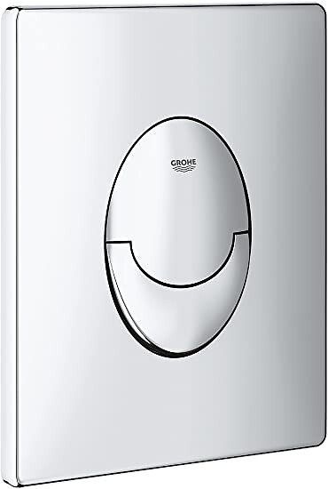 GROHE - Pack WC Bâti-support Rapid SL + WC sans bride Bello + Abattant softclose + Plaque Chrome (ProjectBello-2) - large