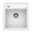 BLANCO - Blanco Evier DALAGO 45 PuraDur en Silgranit avec vidage automatique 46.5x51cm, Blanc (517160) - vignette