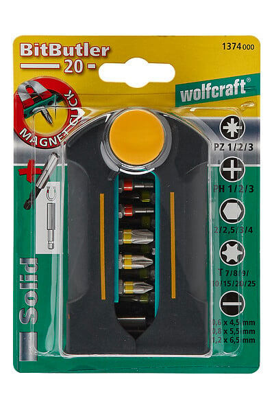 WOLFCRAFT - 1 Coffret Bitbutler 20 Solid 21 pcs - large