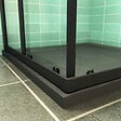 AICA SANITAIRE - AICA cabine de douche 80x80x200cm cabine de douche coulissante en verre anticalcaire et le modèle noir mat Hauteur 200cm - vignette