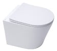 GEBERIT - Geberit Pack Autoportant Bâti-support Duofix + WC sans bride SAT Brevis + Abattant ultra-fin, softclose + Plaque blanche - vignette