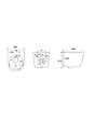 GEBERIT - Pack WC bâti Duofix + WC sans bride Infinitio Noir mat + Abattant frein de chute + Plaque Delta 50 Noire - vignette