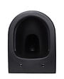 GEBERIT - Pack WC bâti Duofix + WC sans bride Infinitio Noir mat + Abattant frein de chute + Plaque Delta 50 Noire - vignette