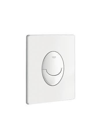 GROHE - Pack Cuvette Compacte SENTO RIM-EX sans bride + Rapid SL autoportant NF + plaque Skate Air blanc ProjectSentoRimlessCOMPACT-3 - large