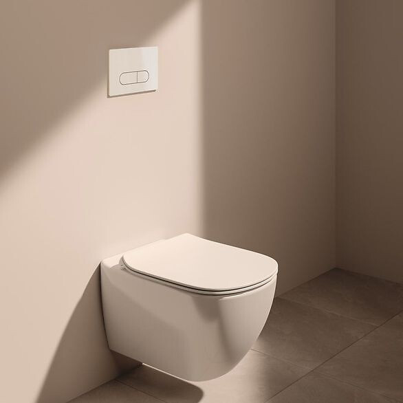 GROHE - Pack WC Rapid SL GROHE + Cuvette Ideal Standard Tesi Aquablade rimless + Plaque de commande Grohe Skate Chrome - large