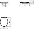 GROHE - Pack WC Bâti autoportant avec Cuvette Porcher rimless + Abattant + Plaque chrome (ProjectPorcher-2) - vignette