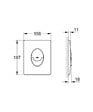 GROHE - Perfect Pack WC Rapid SL + cuvette sans bride SAT, fixations cachées + plaque chrome (SatRimlessPerfect) - vignette