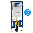 GEBERIT - Pack WC bâti-support UP720 extraplat + WC SAT sans bride fixations invisibles + Abattant + Plaque blanche SLIM-SATrimless-B - vignette