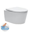 GEBERIT - Pack WC bâti-support UP720 extraplat + WC SAT sans bride fixations invisibles + Abattant + Plaque blanche SLIM-SATrimless-B - vignette