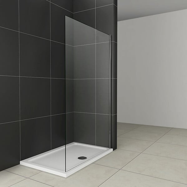 AICA SANITAIRE - AICA paroi de douche 120x200cm en 8mm verre anticalcaire paroi de douche à l'italienne - large