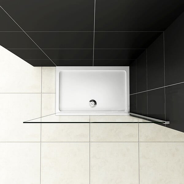 AICA SANITAIRE - AICA paroi de douche 120x200cm en 8mm verre anticalcaire paroi de douche à l'italienne - large