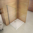AICA SANITAIRE - AICA paroi de douche 50x200cm en 8mm verre anticalcaire paroi de douche à l'italienne - vignette