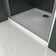 AICA SANITAIRE - AICA porte de douche pivotante 90x185cm en niche en verre bande central dépoli anticalcaire Installation à Gauche - vignette