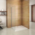 AICA SANITAIRE - AICA paroi de douche 70x200cm en 8mm verre anticalcaire paroi de douche à l'italienne - vignette