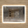 AICA SANITAIRE - Aica sanitaire Miroir de salle de bain lumineux LED avec anti-buée et interrupteur tactile intégré 90x70cm - vignette