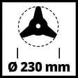 EINHELL - Lame 3 Dents De Rechange Pour Débroussailleuses - vignette
