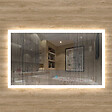 AICA SANITAIRE - Aica sanitaire Miroir de salle de bain lumineux LED avec anti-buée et interrupteur tactile intégré 60x50cm - vignette