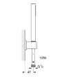 GROHE - Set bain/douche Mitigeur thermostatique Grohtherm 2000 + Stick de douche mural 1 jet, Chrome (34174001-CUBESTICK) - vignette