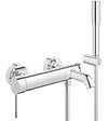 GROHE - Essence Mitigeur monocommande 1/2" bain/douche + Douchette 1 jet, Chrome (G-33628001) - vignette