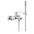 GROHE - Grohe Eurosmart Cosmopolitan  Mitigeur monocommande 1/2" bain/douche avec Douchette à main 1 jet, Chrome (32832000) - vignette